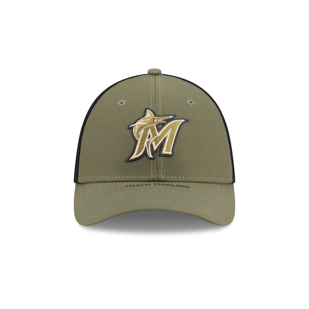 Miami Marlins Armed Forces Day 2026 39THIRTY M-Crown Stretch Fit Hat