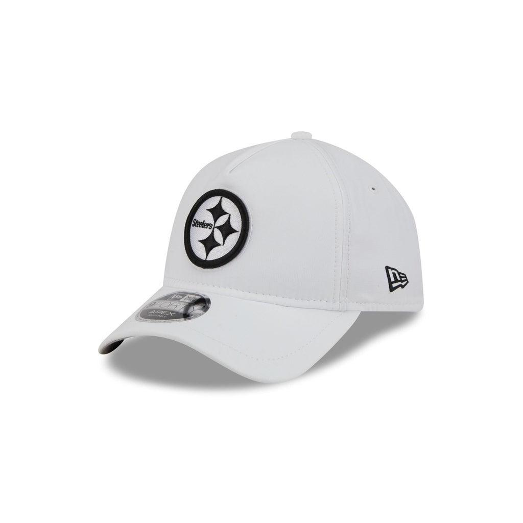 Pittsburgh Steelers White 9FORTY APEX Snapback Hat