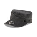 Chicago Cubs Pigment Dye Black Military Cap