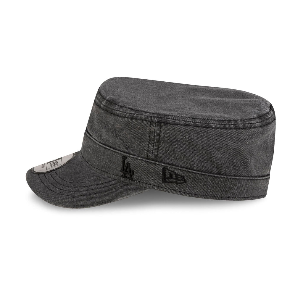 Los Angeles Dodgers Pigment Dye Black Military Cap