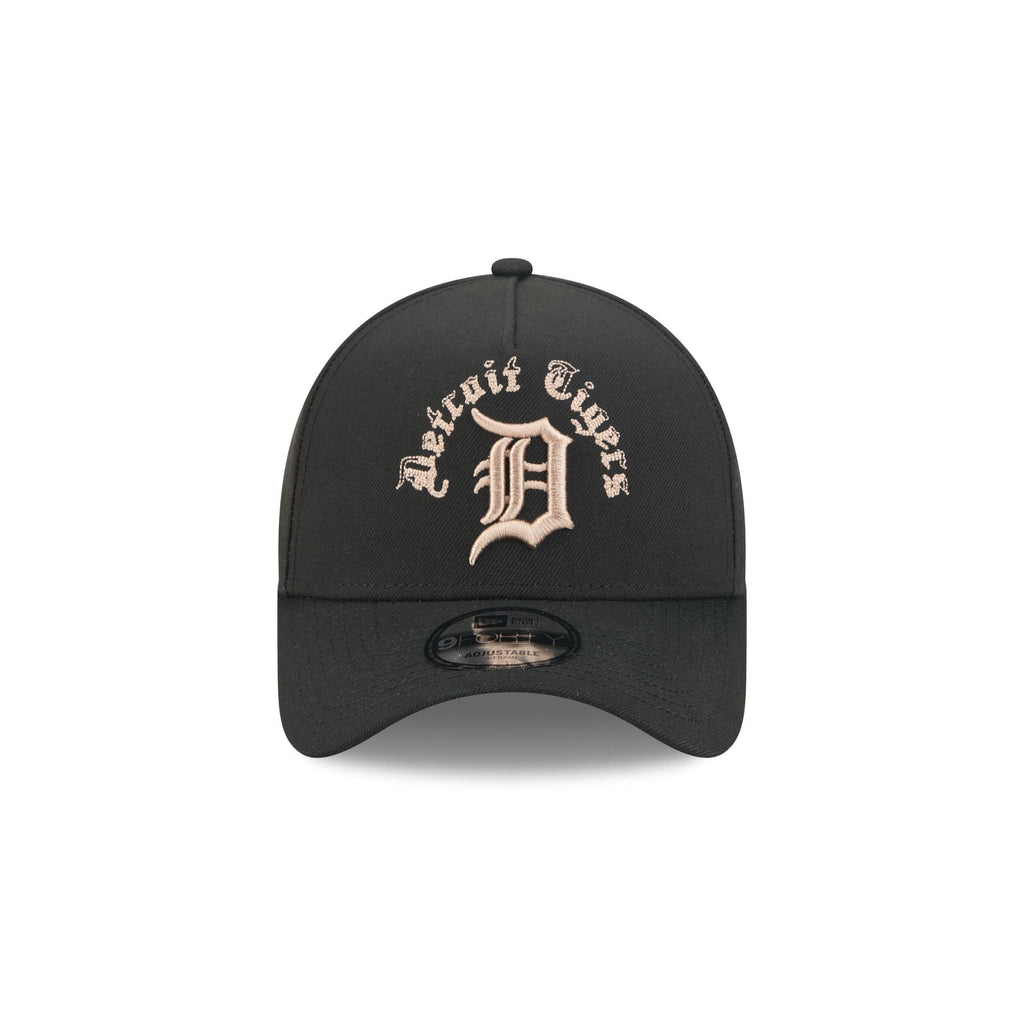 Detroit Tigers Gothic Lettering 9FORTY A-Frame Snapback Hat