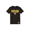 Pittsburgh Steelers Throwback Pinstripe Varsity T-Shirt