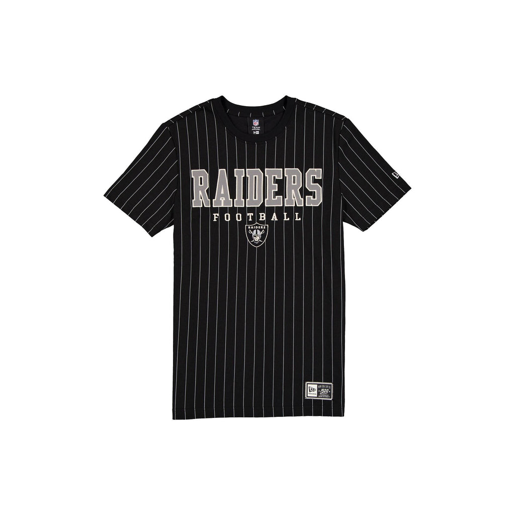 Las Vegas Raiders Throwback Pinstripe Varsity T-Shirt