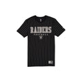Las Vegas Raiders Throwback Pinstripe Varsity T-Shirt