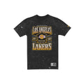 Los Angeles Lakers Throwback Washed Graphic Black T-Shirt