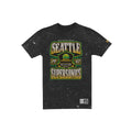 Seattle SuperSonics Throwback Washed Graphic Black T-Shirt