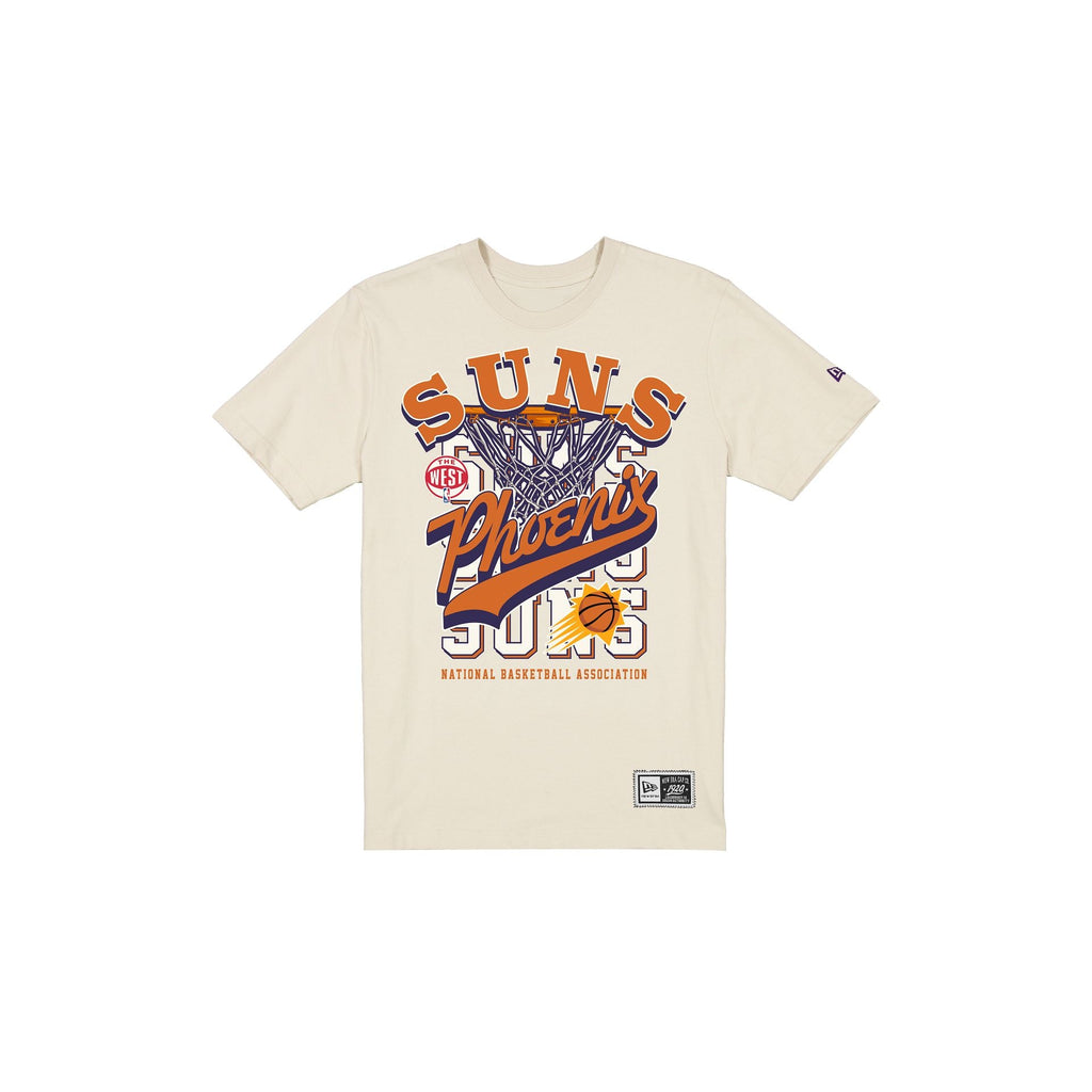 Phoenix Suns Throwback Net Chrome White T-Shirt