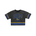 Golden State Warriors Women's Vintage Stripe Cropped T-Shirt