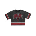 Miami Heat Women's Vintage Stripe Cropped T-Shirt