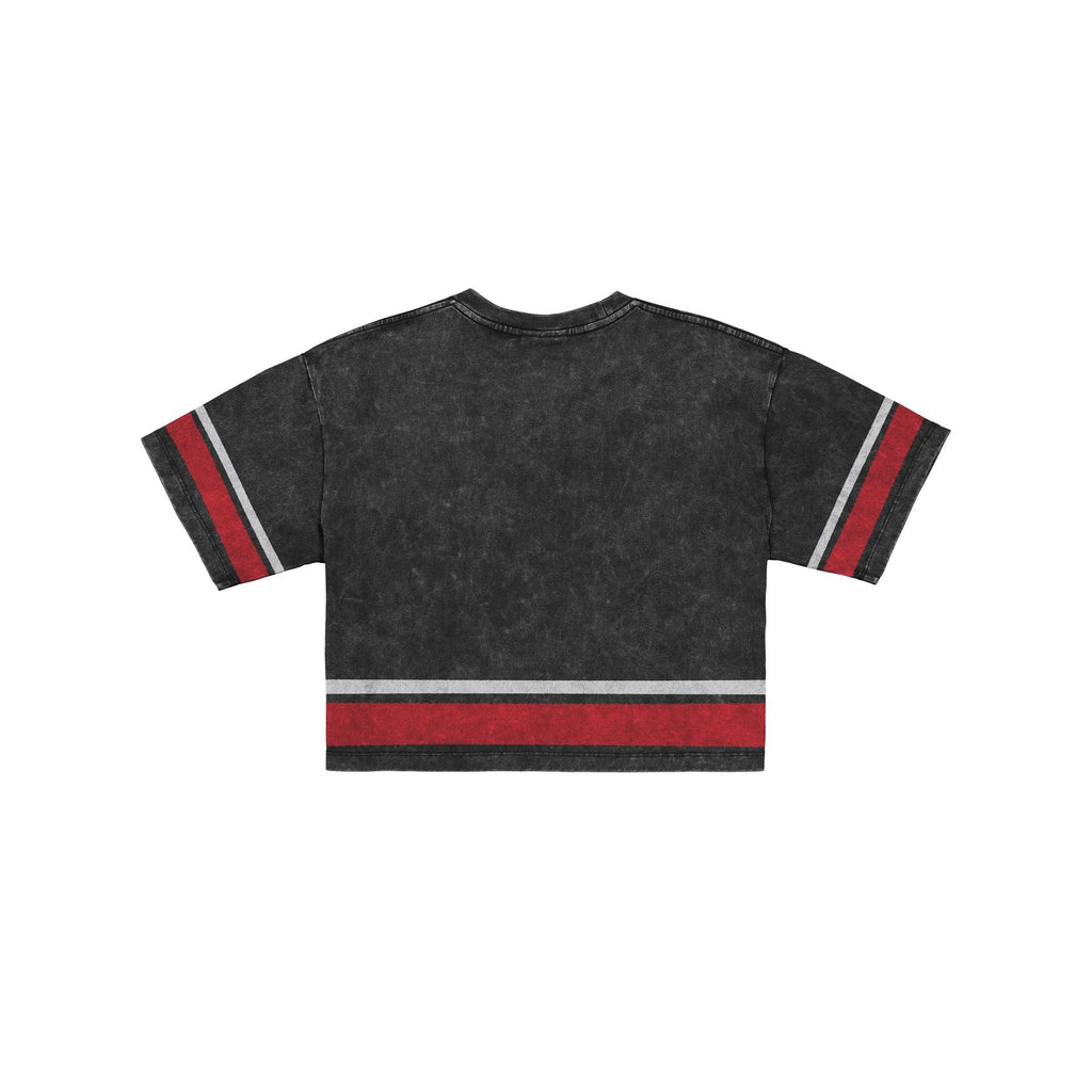 Miami Heat Women's Vintage Stripe Cropped T-Shirt