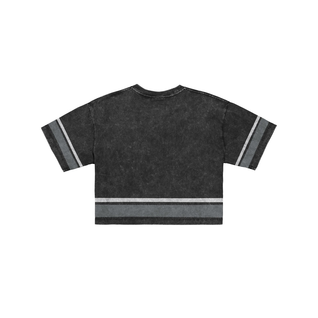 Las Vegas Raiders Women's Vintage Stripe Cropped T-Shirt