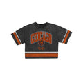 Chicago Bears Women's Vintage Stripe Cropped T-Shirt