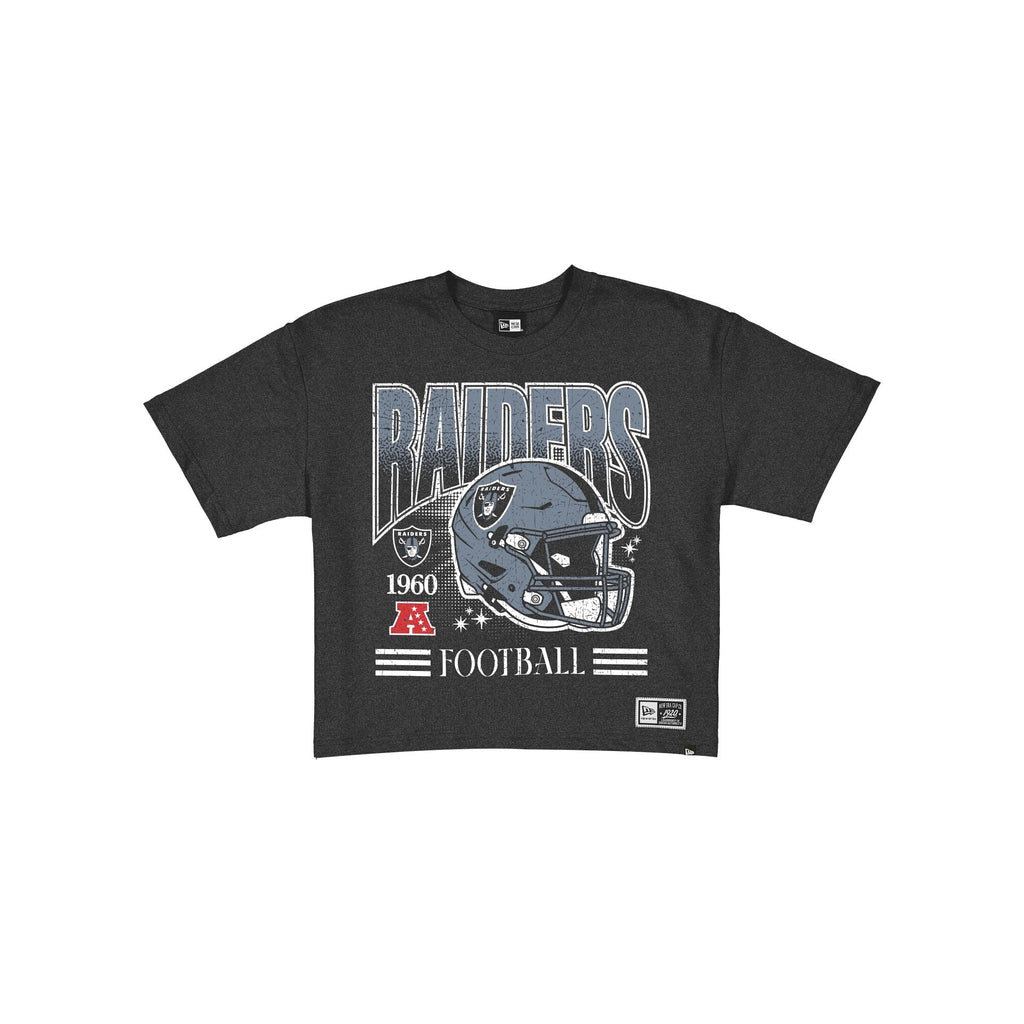 Las Vegas Raiders Women's Throwback Cropped Graphic T-Shirt