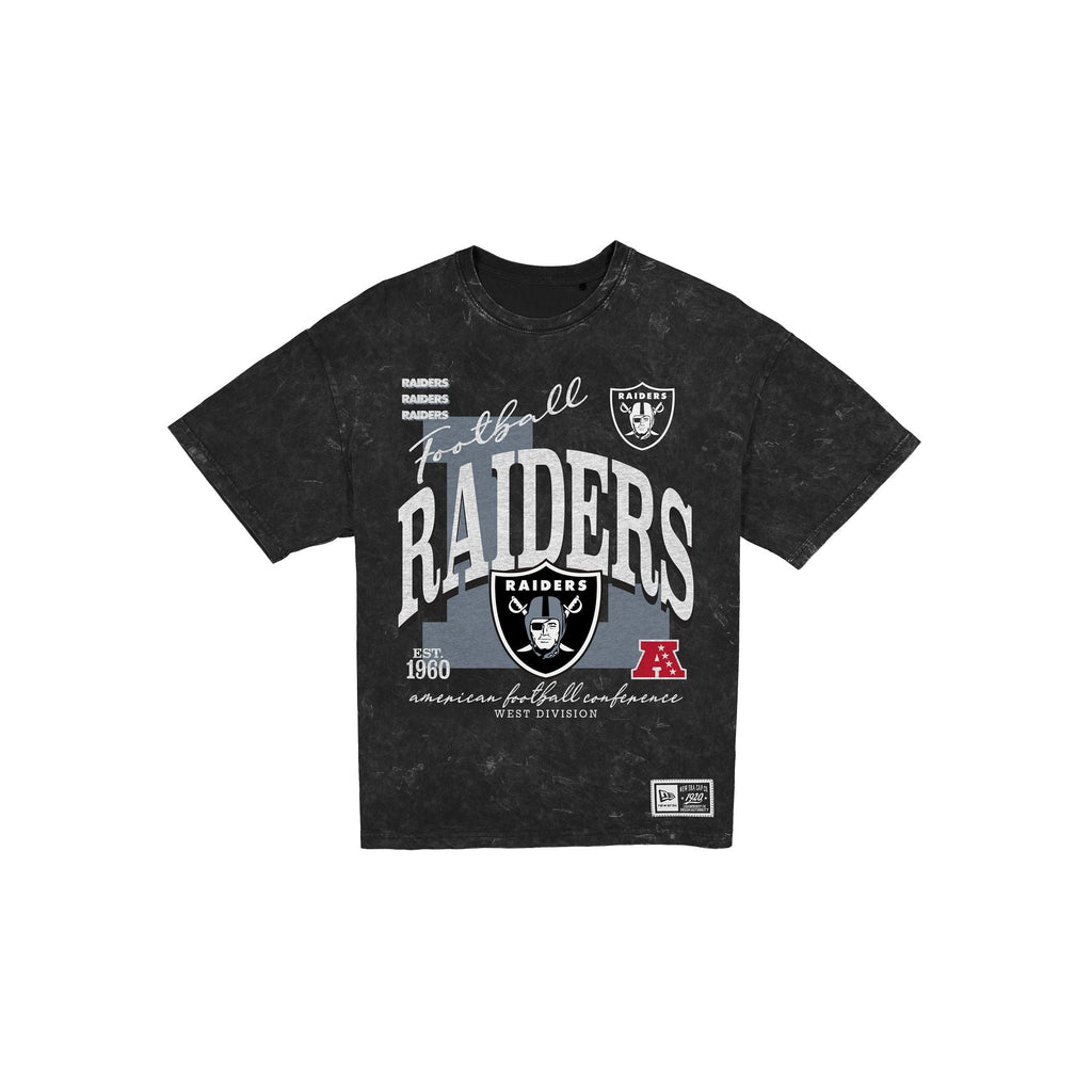 Las Vegas Raiders Women's Throwback Oversized Washed T-Shirt