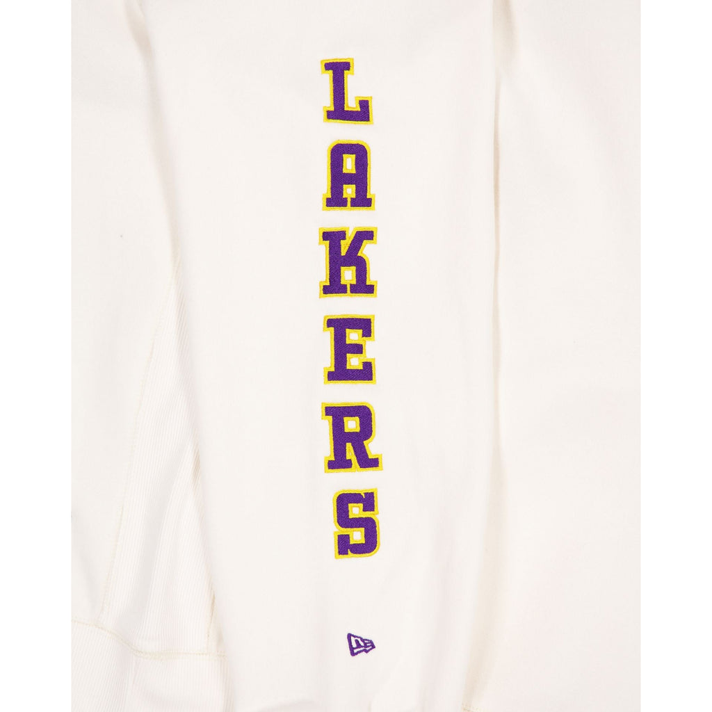 Los Angeles Lakers Women's Chrome White Varsity Crewneck