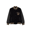 Athletics Gothic Lettering Black Wool Varsity Jacket