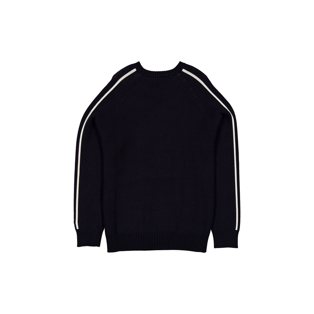 New York Yankees Contrast Sleeve Navy Sweater