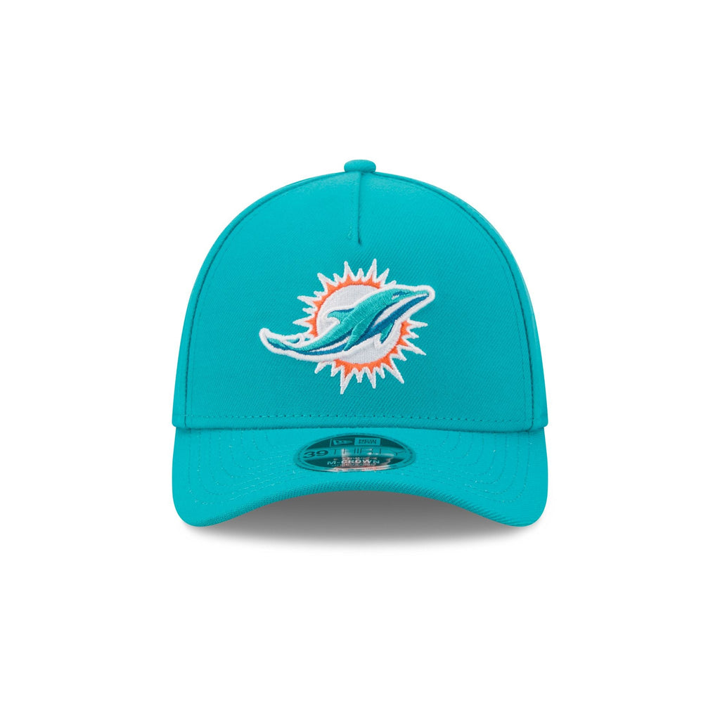 Miami Dolphins Poly 39THIRTY M-Crown A-Frame Stretch Fit Hat