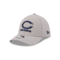 Chicago Bears Poly Gray 39THIRTY M-Crown Stretch Fit Hat