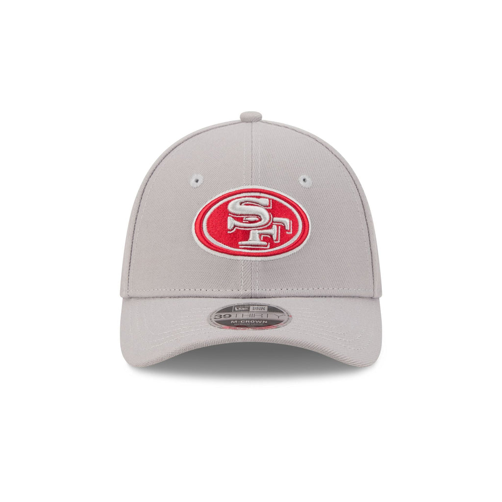 San Francisco 49ers Poly Gray 39THIRTY M-Crown Stretch Fit Hat