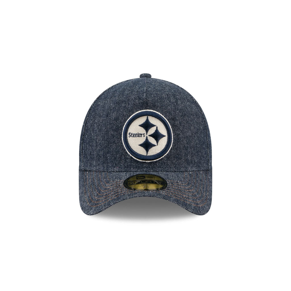 Pittsburgh Steelers Denim 59FORTY A-Frame Fitted Hat