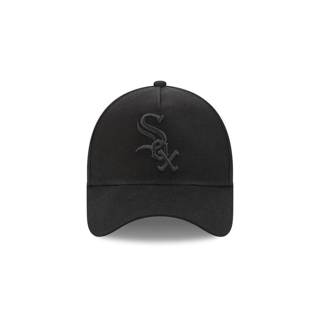 Chicago White Sox Waxed Canvas Black 59FORTY A-Frame Fitted Hat
