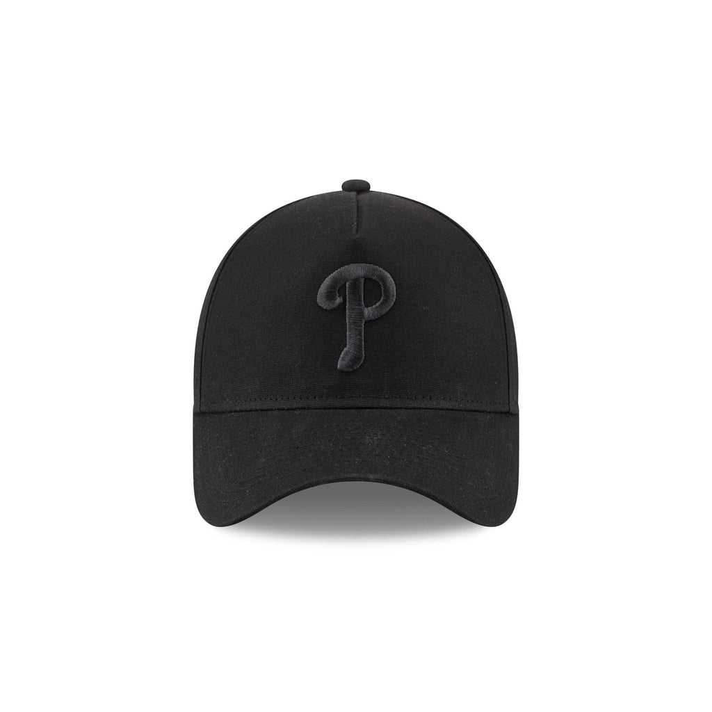 Philadelphia Phillies Waxed Canvas Black 59FORTY A-Frame Fitted Hat