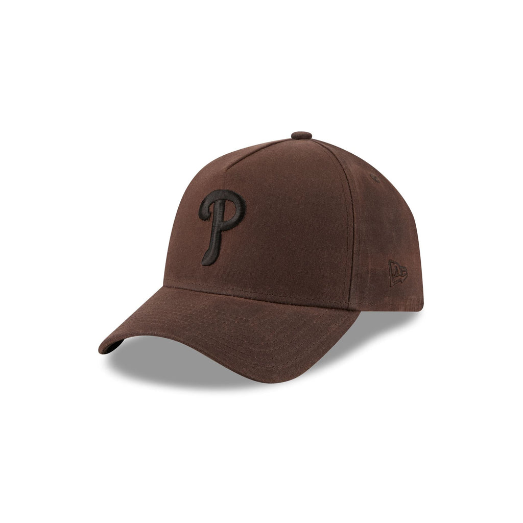 Philadelphia Phillies Waxed Canvas Brown 59FORTY A-Frame Fitted Hat