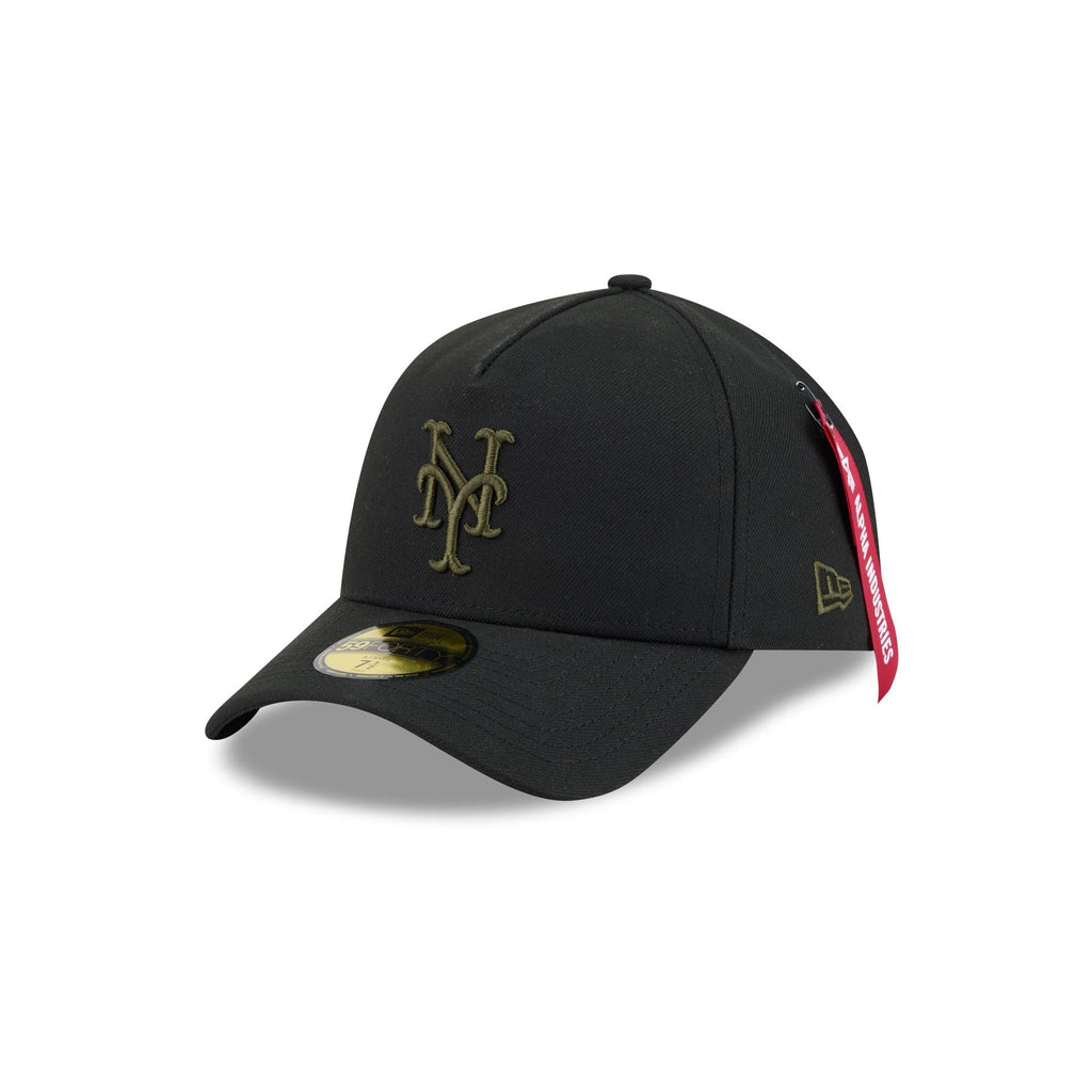Alpha Industries x New York Mets Black 59FORTY A-Frame Fitted Hat