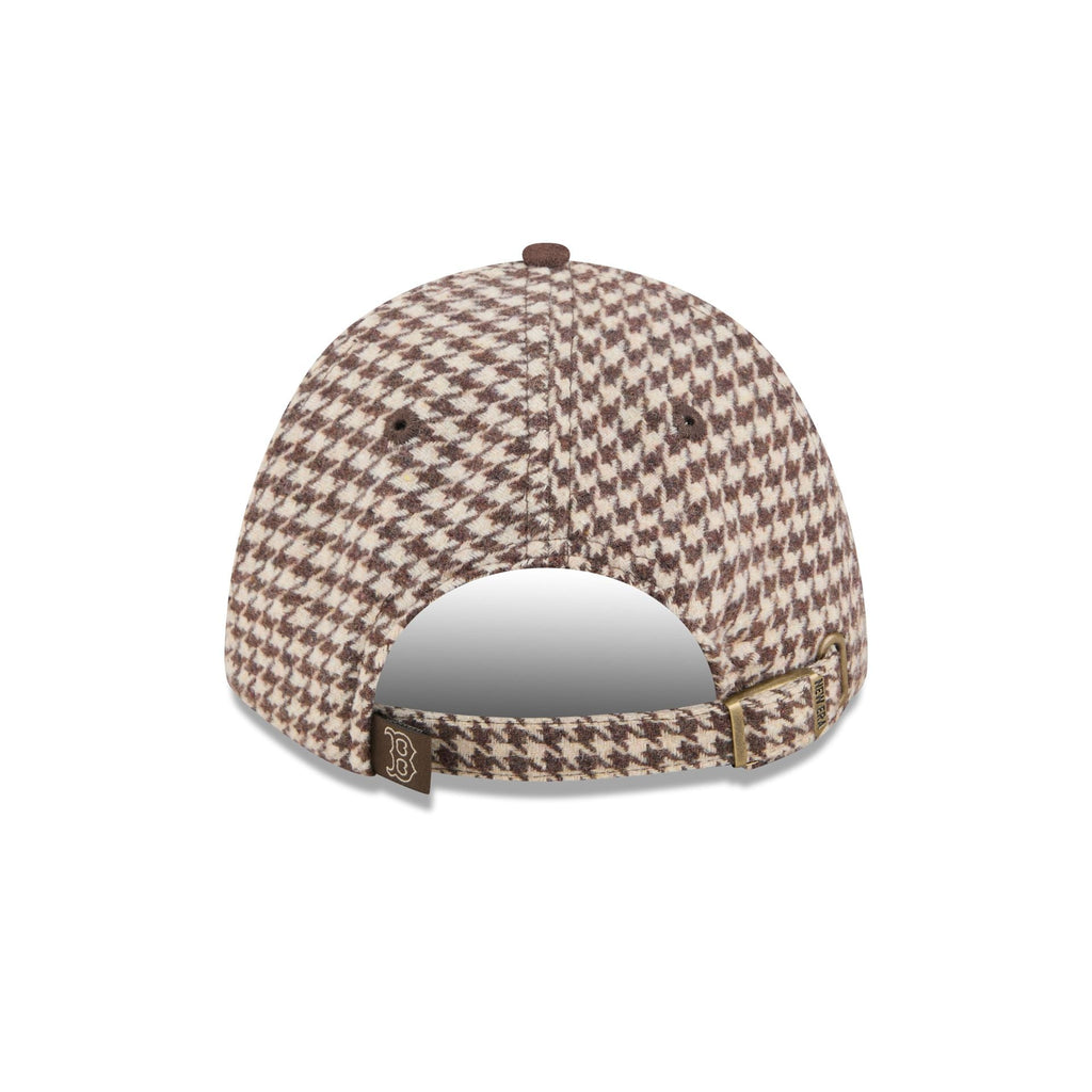 Boston Red Sox Brown Houndstooth Women's 9FORTY M-Crown Adjustable Hat