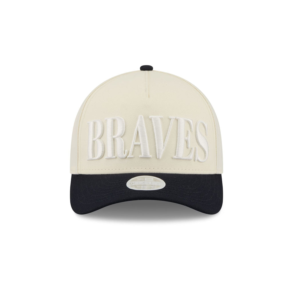 Atlanta Braves Two Tone Chrome Women's 9FORTY M-Crown A-Frame Snapback Hat