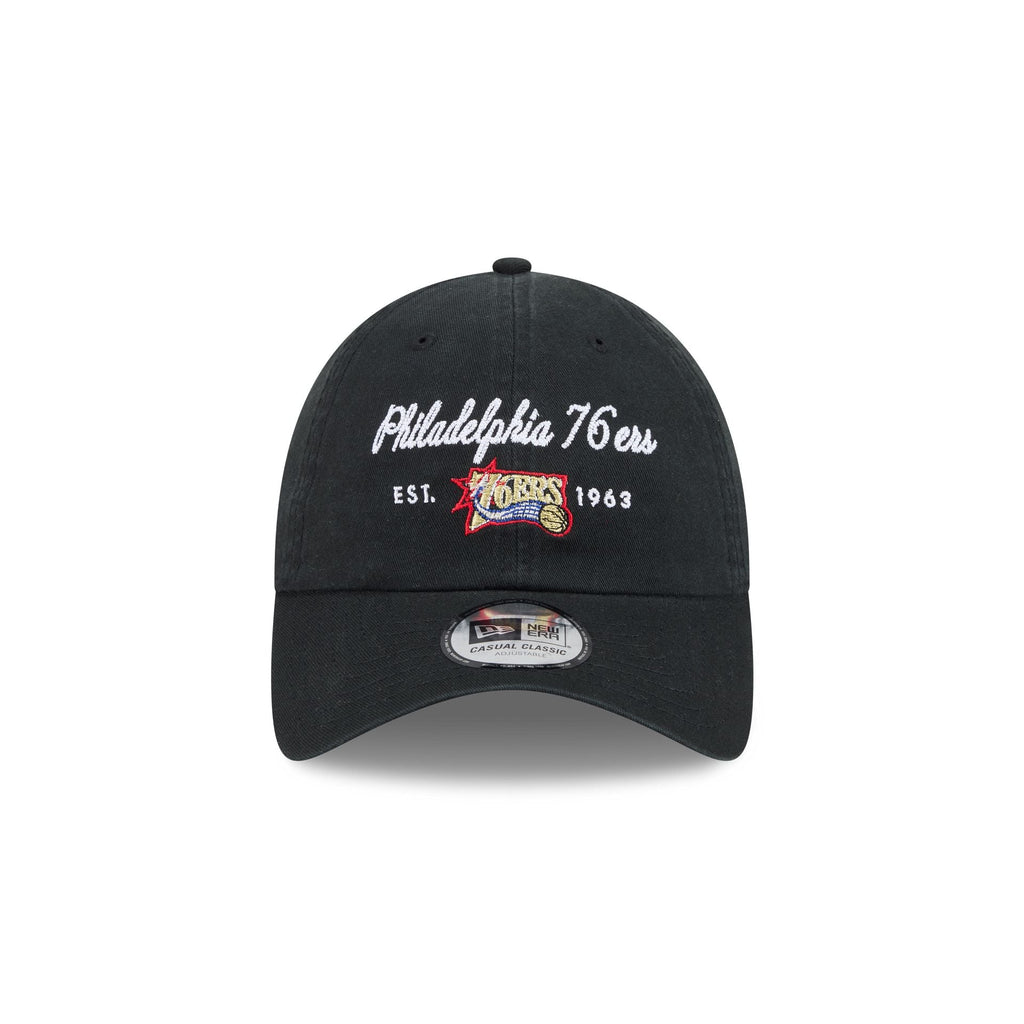 Philadelphia 76ers Script Wordmark Casual Classic Adjustable Hat