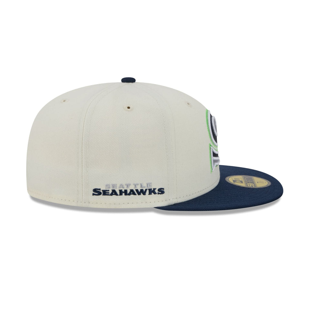 Seattle Seahawks Deceptor Chrome White 59FIFTY Fitted Hat
