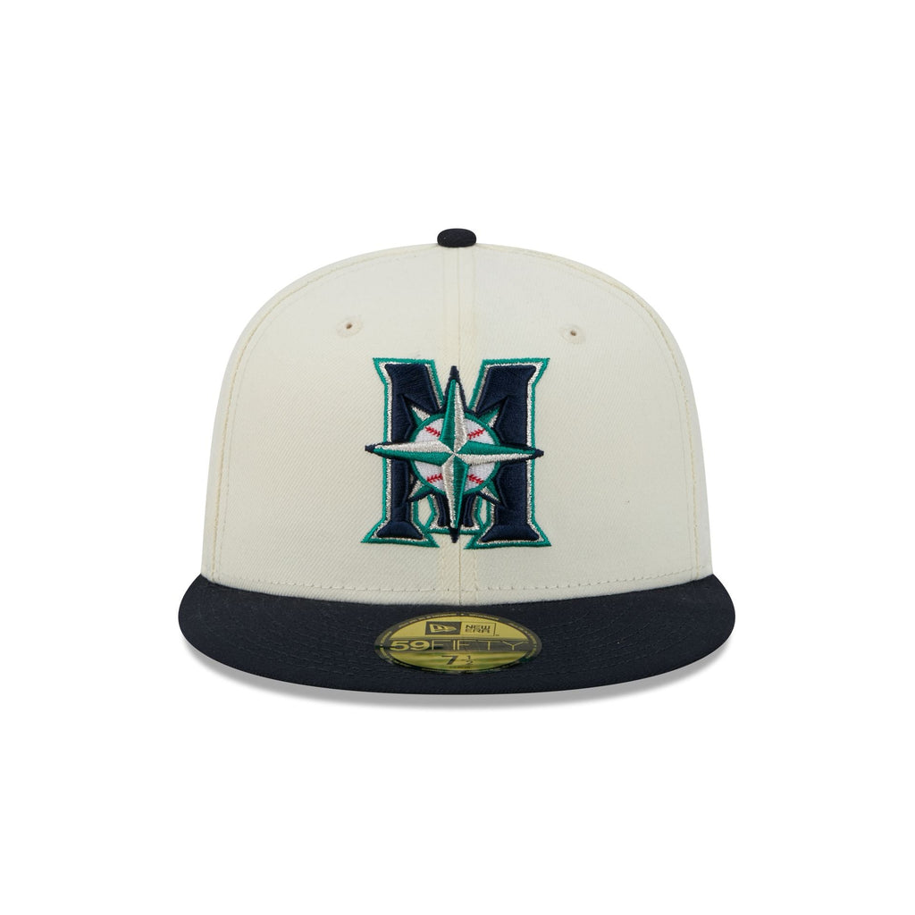 Seattle Mariners Deceptor Chrome White 59FIFTY Fitted Hat