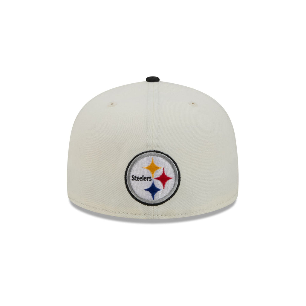 Pittsburgh Steelers Deceptor Chrome White 59FIFTY Fitted Hat