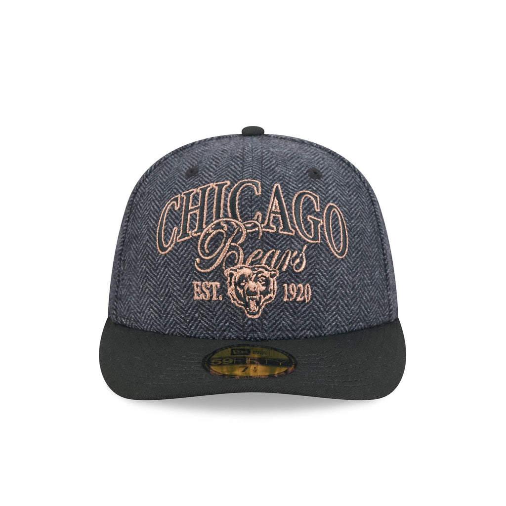Chicago Bears Black Faux Wool 59FIFTY Fitted Hat