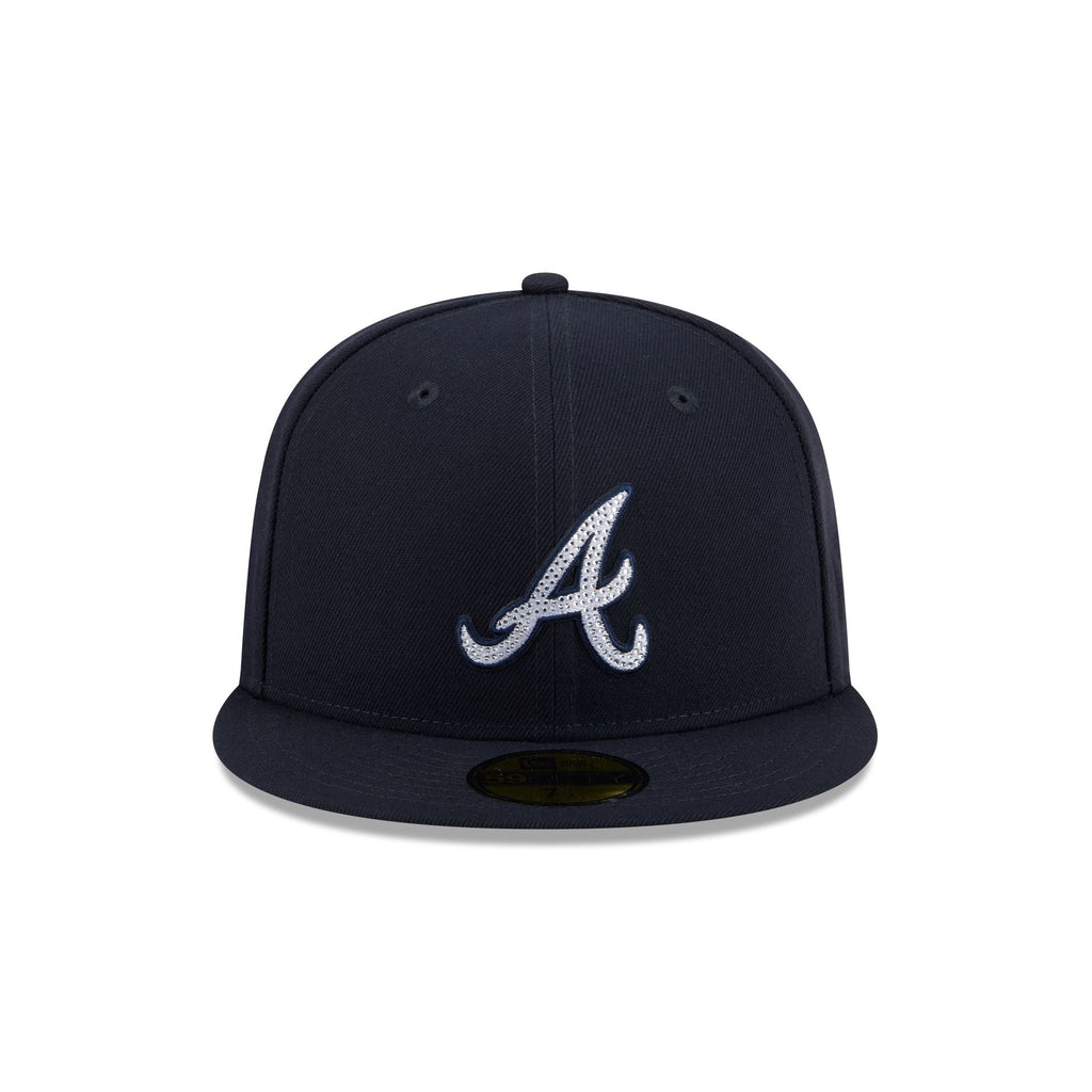 Atlanta Braves Rhinestone Badge 59FIFTY Fitted Hat