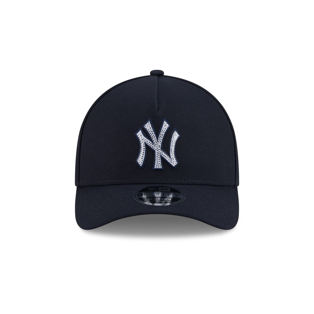 New York Yankees Rhinestone Patch 9FORTY M-Crown A-Frame Snapback Hat