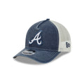 Atlanta Braves Frayed Logo 9FORTY M-Crown A-Frame Trucker Hat