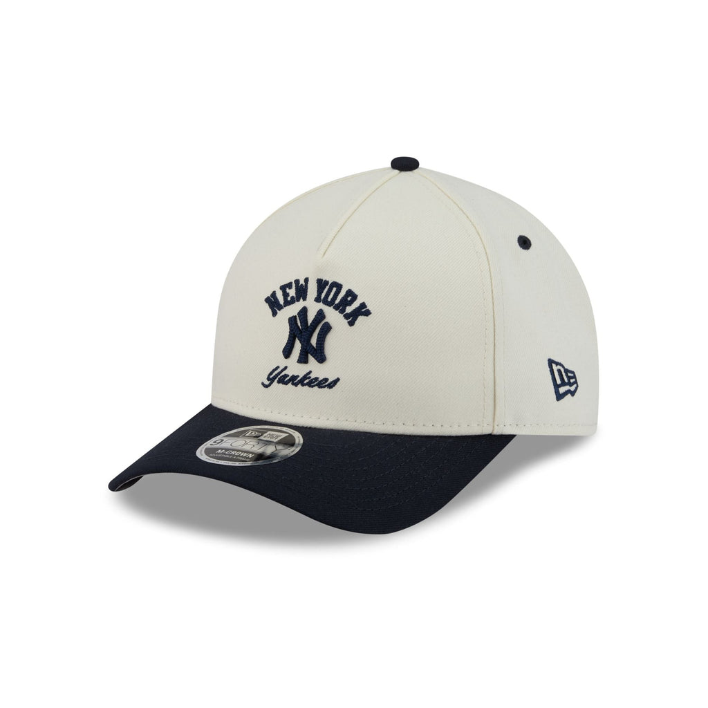 New York Yankees Arched Graphic Chrome White 9FORTY M-Crown A-Frame Snapback Hat