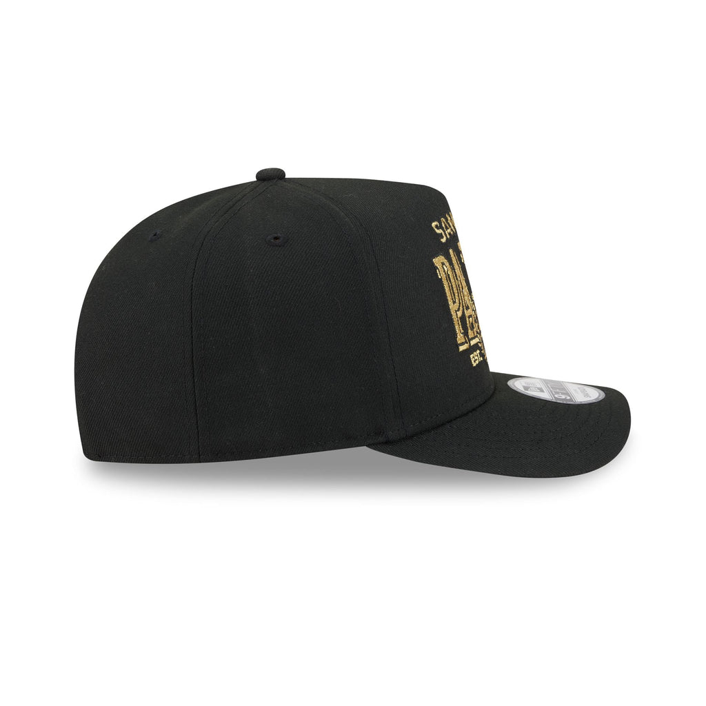 San Diego Padres Gold Laurel Black 9FIFTY A-Frame Snapback Hat