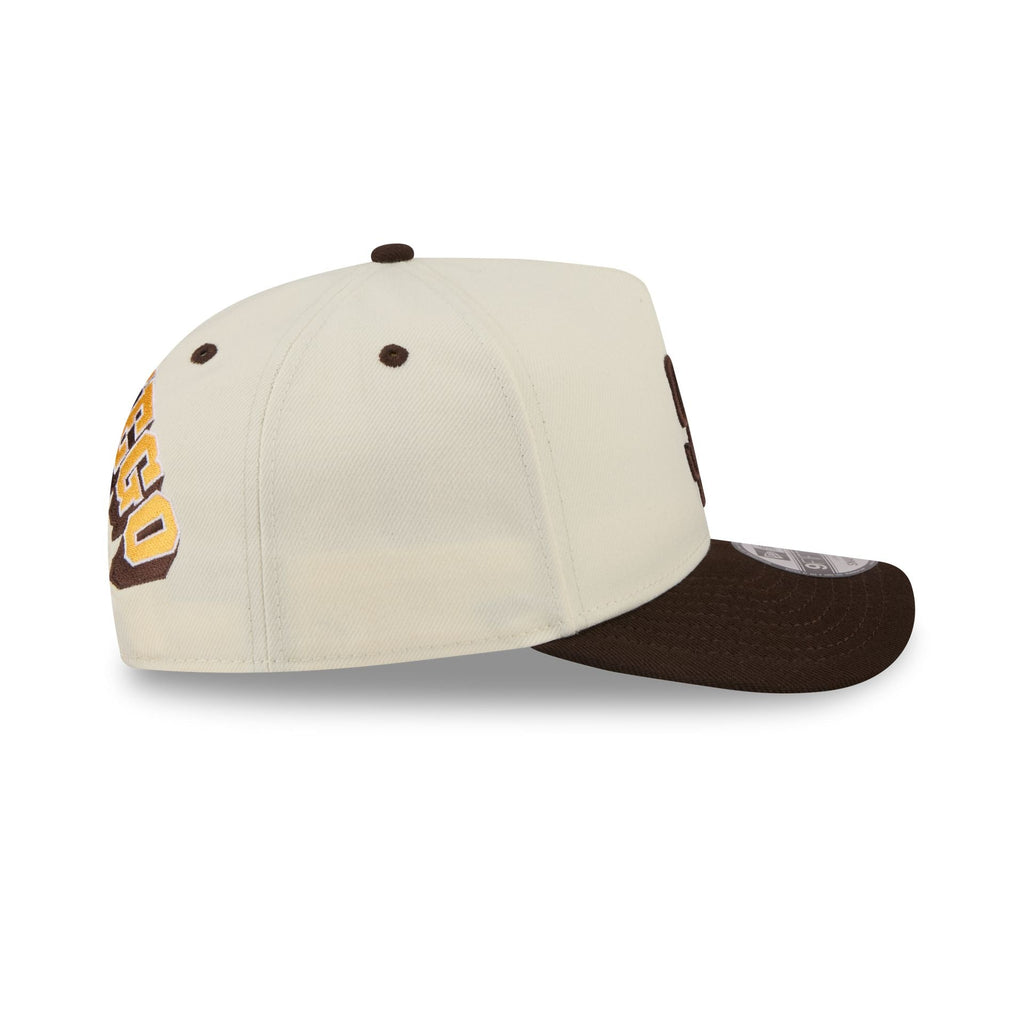 San Diego Padres Statement Back Chrome White 9FIFTY A-Frame Snapback Hat