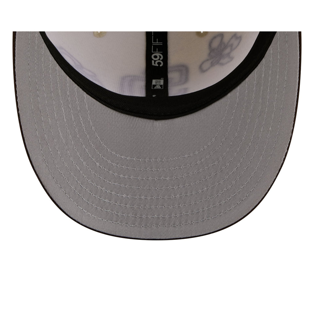 San Diego Padres Floral Outline 59FIFTY Fitted Hat