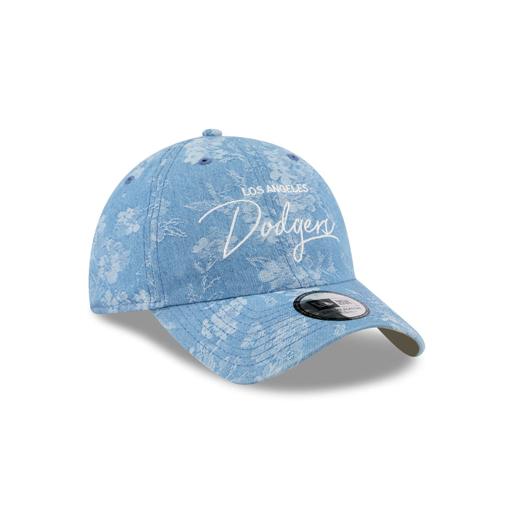 Los Angeles Dodgers Blue Leaves Casual Classic Adjustable Hat