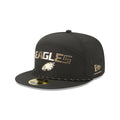 Philadelphia Eagles Gold Logo Rope Split Panel 59FIFTY Fitted Hat