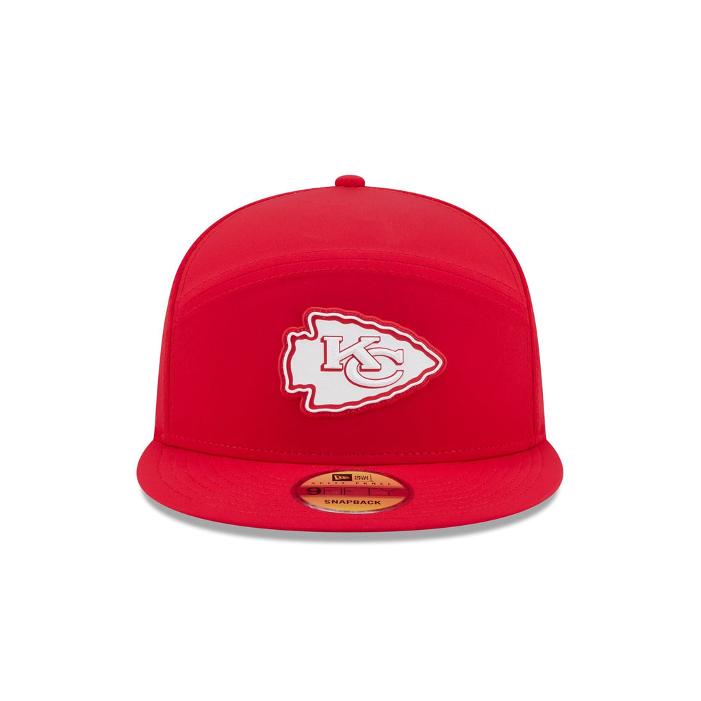 Kansas City Chiefs 2026 Sideline Split Panel 9FIFTY Snapback Hat