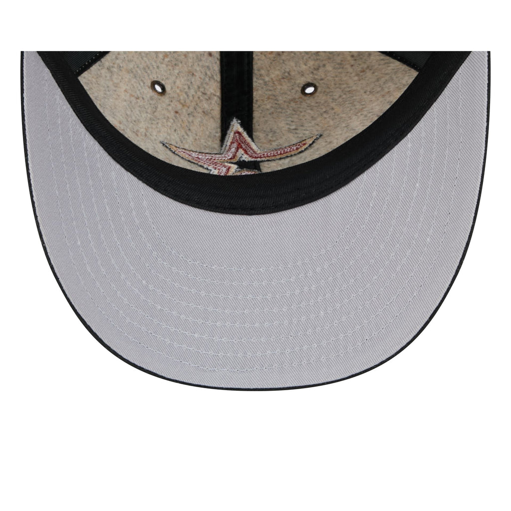 Houston Astros Moon Herringbone Retro Crown 59FIFTY Fitted Hat