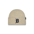 Detroit Tigers Woolen Heather Gray Short Cuff Knit Beanie Hat