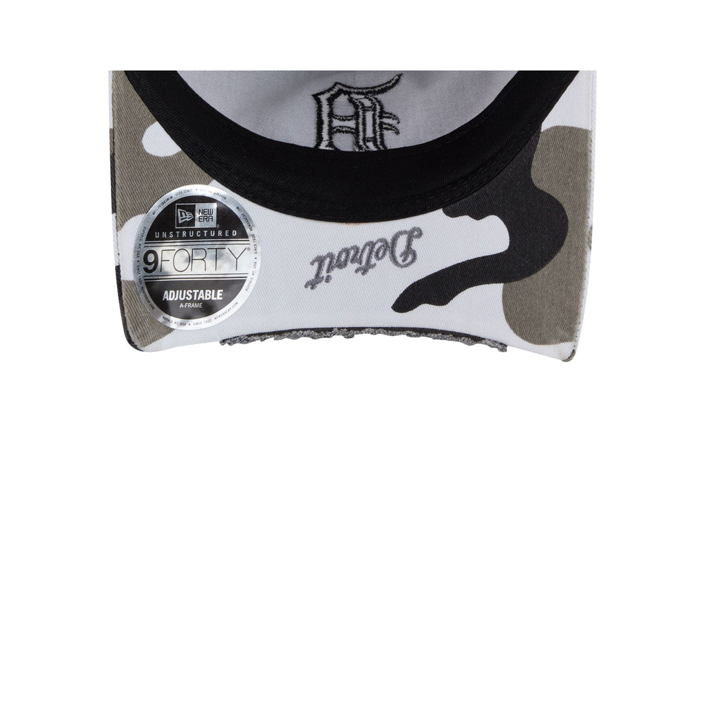 Detroit Tigers Washed Camo 9FORTY A-Frame Unstructured Cut-Off Visor Snapback Hat