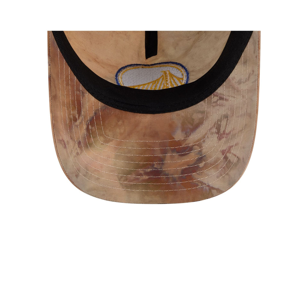Golden State Warriors Washed Nylon Brown 9TWENTY A-Frame Adjustable Hat